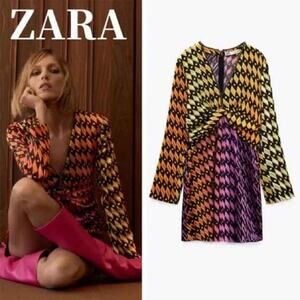 Zara Geometric Print Dress - NWT